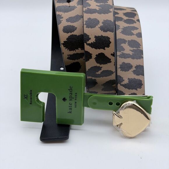 NWT Kate Spade Reversible Calf Leather Animal Print Belt XL main image 5